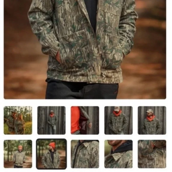 Tribe Camo Green Jacket for Men - Picture 3 of 3